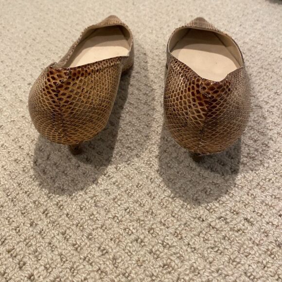 Jimmy Choo Vintage Brown Snakeskin Kitten Heel Women's Shoes Size 9 - Picture 3 of 5